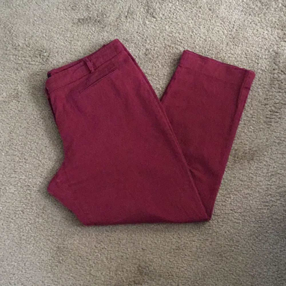 Larry Levine burgundy pants